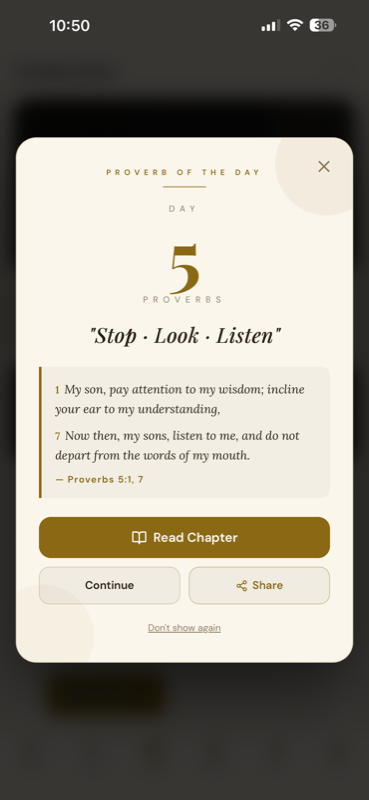Daily Proverb splash screen